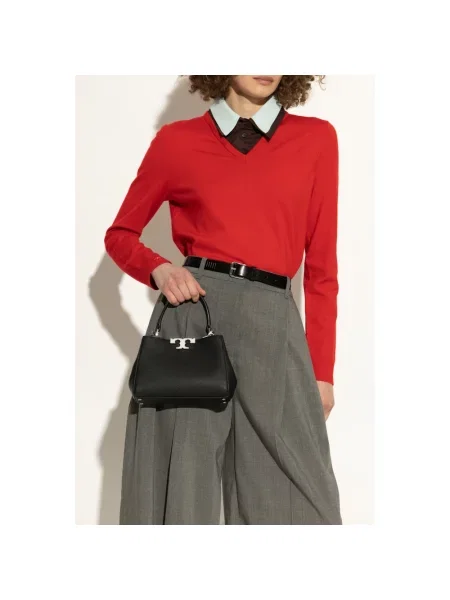 Torebka Tory Burch skórzana retro czarna