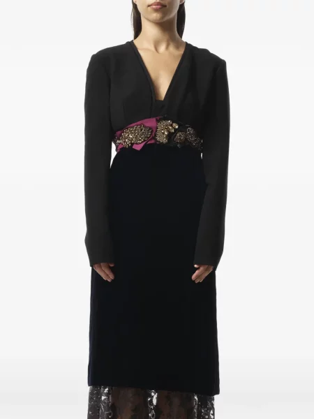 Rochie Lanvin din dantelă albastru