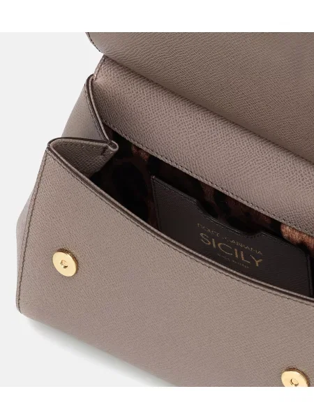 Geanta de piele Dolce&gabbana din piele maro