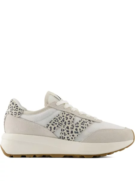 Tricou New Balance cu imagine din piele de căprioară cu model leopard gri