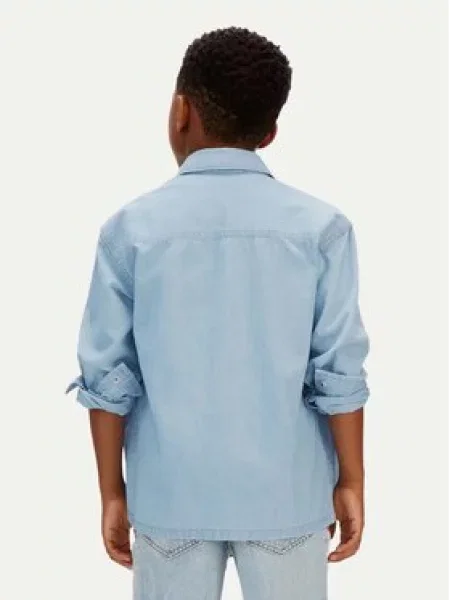 Calvin Klein Jeans džinsiniai marškiniai mėlyna