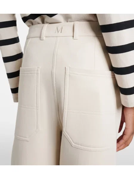 Pantaloni 's Max Mara cu picior lat alb