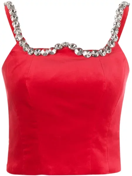 Cropp top Vivetta de cristal roșu