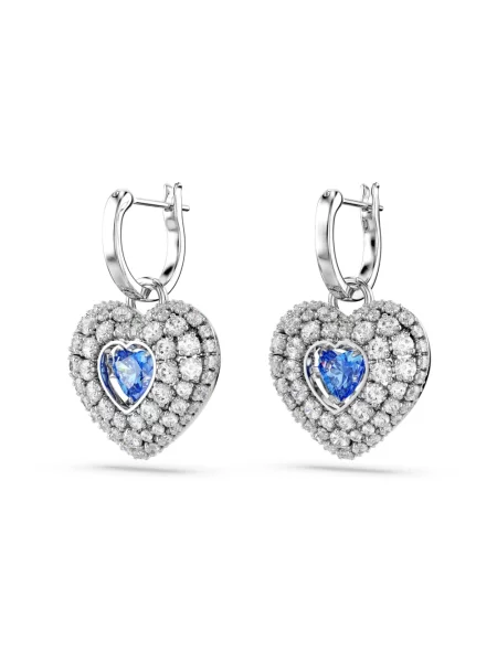 Kolczyki Swarovski biznesowe szare