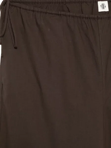 Μέση παντελόνι The Garment γραβάτες καφέ