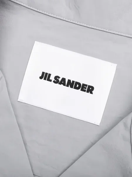 Cămașă Jil Sander cu broderie cu model floral gri