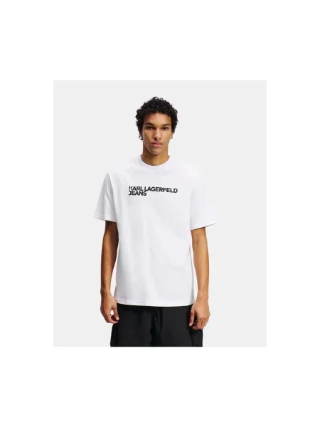Karl Lagerfeld Jeans Tricou alb