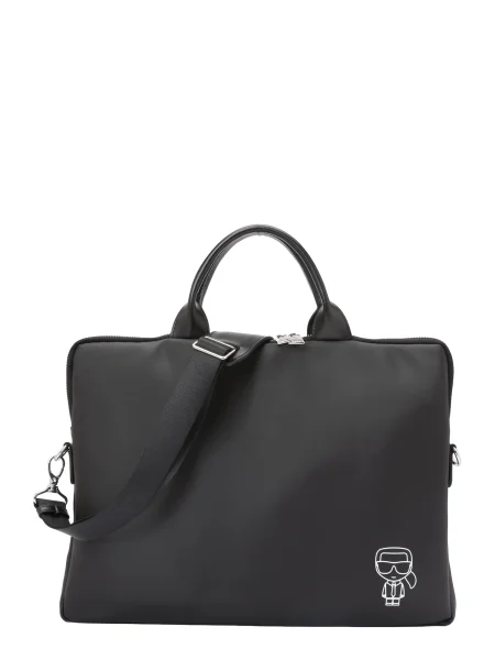 Karl Lagerfeld Geantă laptop negru alb