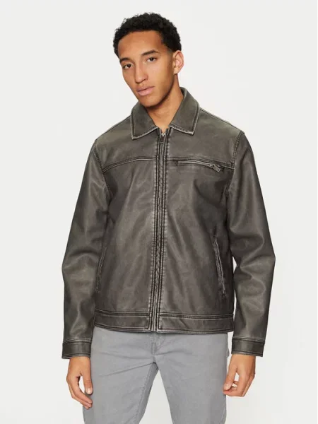 Brave Soul Куртка зі штучної шкіри MJK-DIVISIONPU сірий