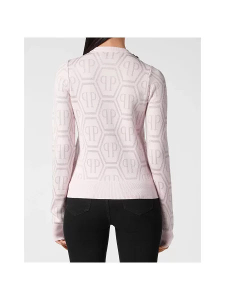 Sweter Philipp Plein różowy