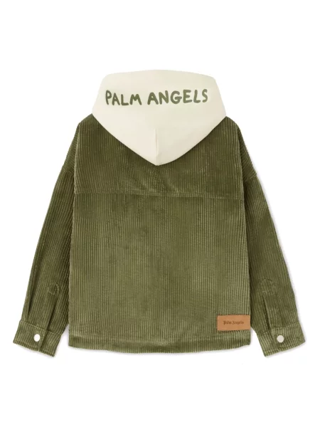 Dětska košilová bunda Palm Angels zelená