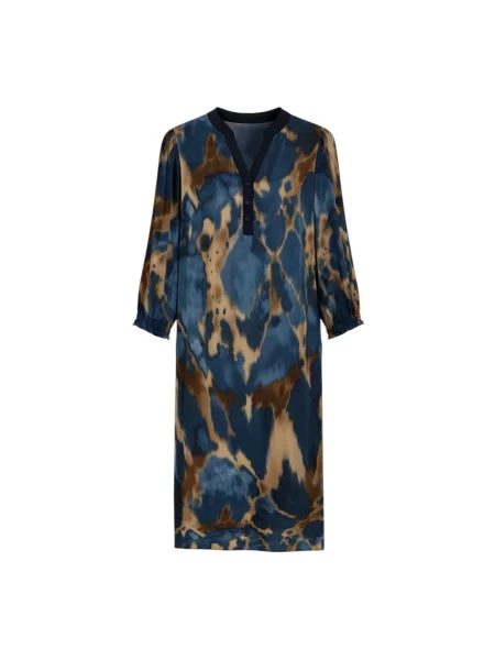 Wielobarwność sukienka midi 2-biz do kolan