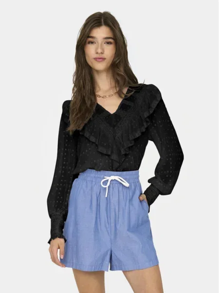 ONLY Bluză Eleanor negru