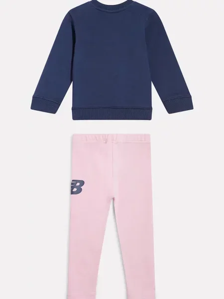 New Balance melegítő szett bébi pamuttal rózsaszín