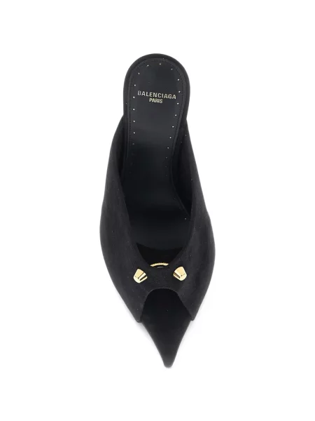 Papuci tip mules Balenciaga negru