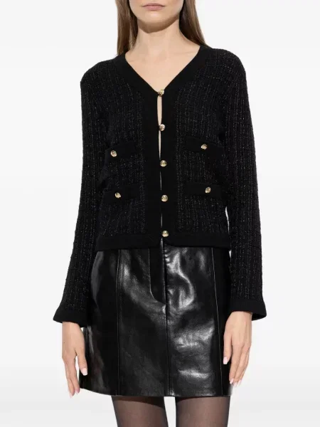 Cardigan Anine Bing din tweed negru