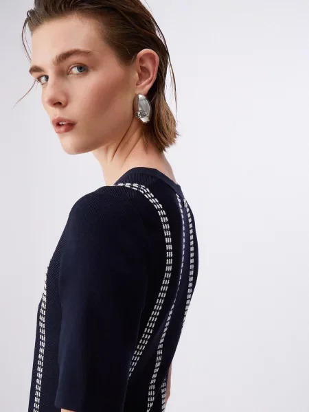 Liu Jo Rochie tricotat negru alb