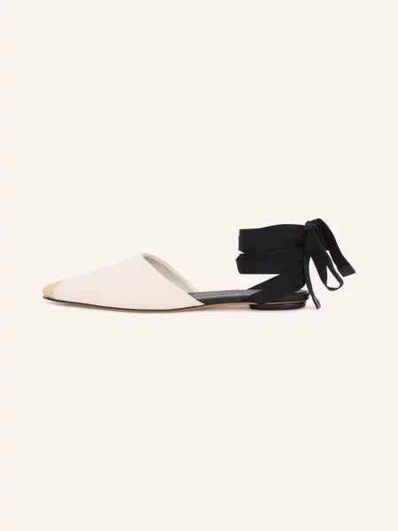 Jacquemus Slingballerinas – Sandály Typu Espadrilky krémová černá