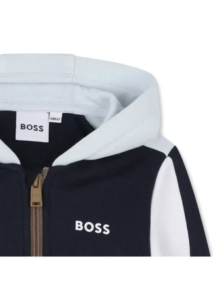 Bluza z kapturem dziecięca Bosswear niebieska