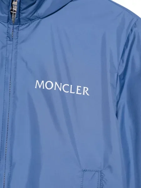 Kurtka dziecięca Moncler Enfant niebieska