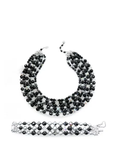 Μονόχρωμο κολιέ Jennifer Gibson Jewellery μαύρο