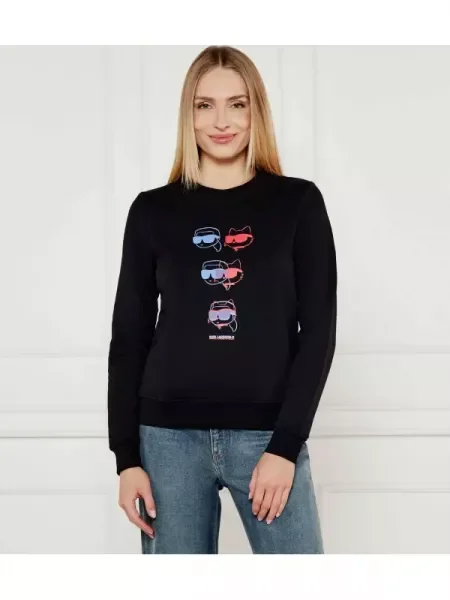 Karl Lagerfeld Pulóver IKON fekete
