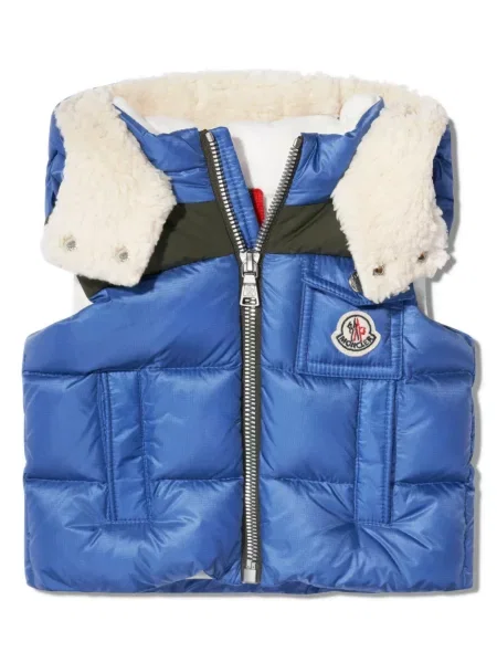 Kamizelka dziecięca Moncler Enfant niebieska