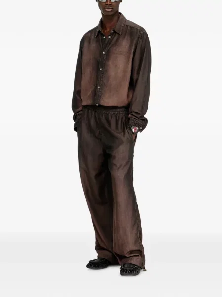Pantaloni Diesel cu cordon maro