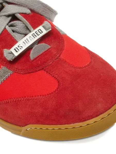 Sneakerși Dsquared2 din piele de căprioară cu dungi