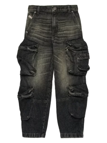 Jeansy dziecięce Diesel czarne