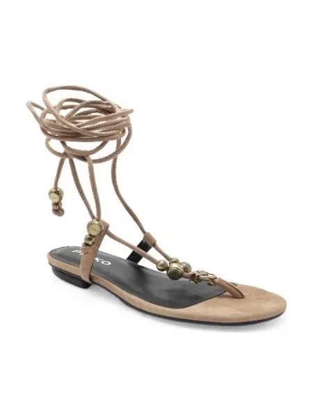 Pinko De piele sandale ELODIE maro
