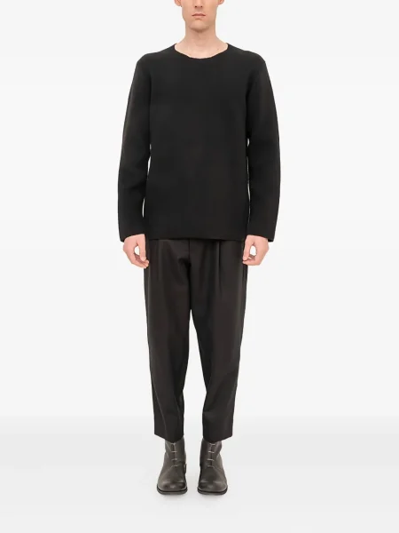 Пуловер Comme Des Garçons Homme Plus с кръгло деколте черно
