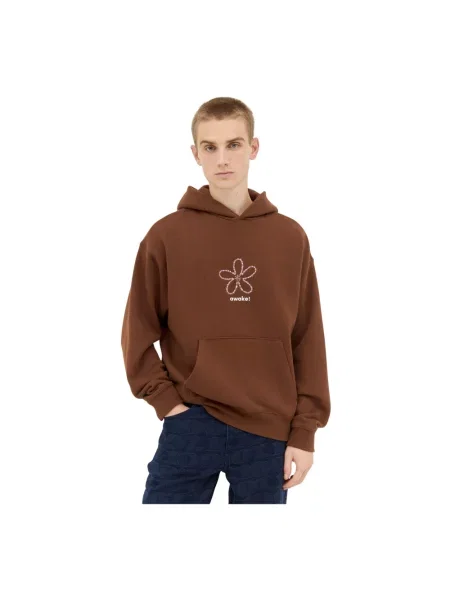 Bluza z kapturem Awake Ny z kapturem brązowa
