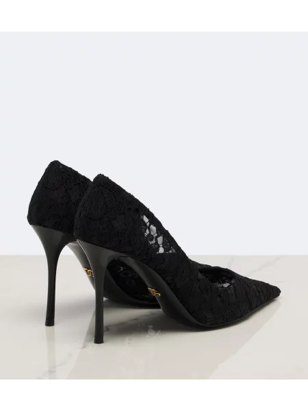 Pantofi cu toc Dolce&gabbana din piele negru