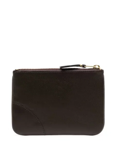 Iš natūralios odos piniginė Comme Des Garçons Wallet ruda