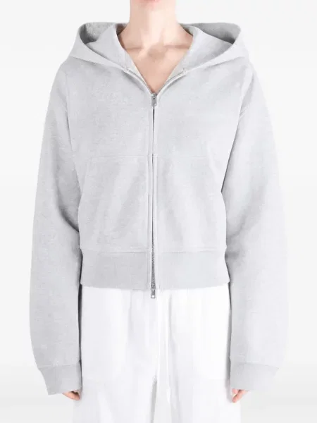 Decupat hanorac cu glugă Alexander Wang gri