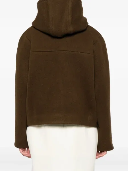 Palton Low Classic de lână maro