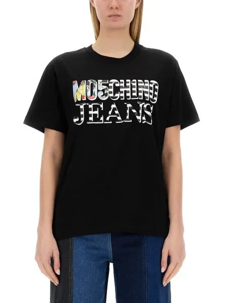 Koszulka Moschino Jeans czarna