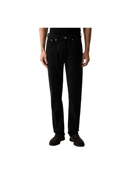 Jeansy straight leg Gant czarne