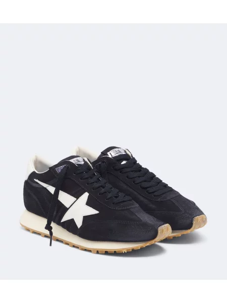 Pantofi alergare Golden Goose Running din piele de căprioară alergare albastru