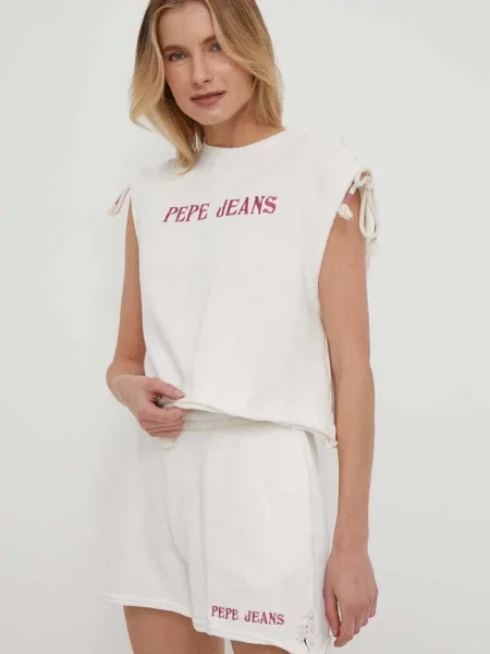 Топ Pepe Jeans бежово