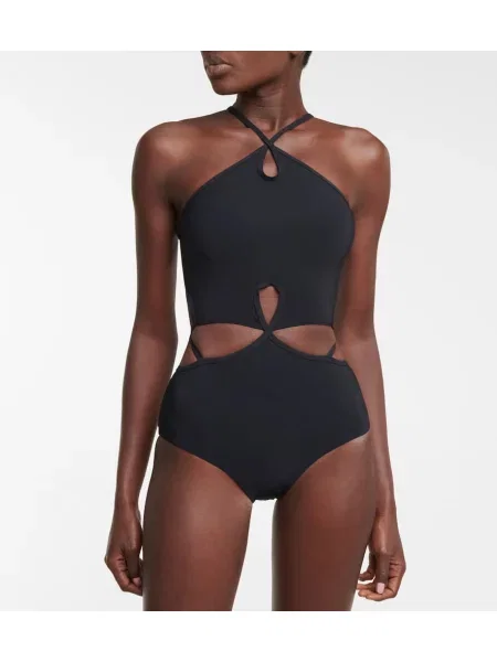 Costum de baie Christopher Esber cu gât halter negru
