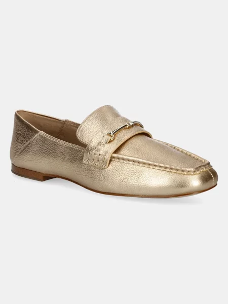 Usnjeni mokasini MICHAEL Michael Kors Lena zlata