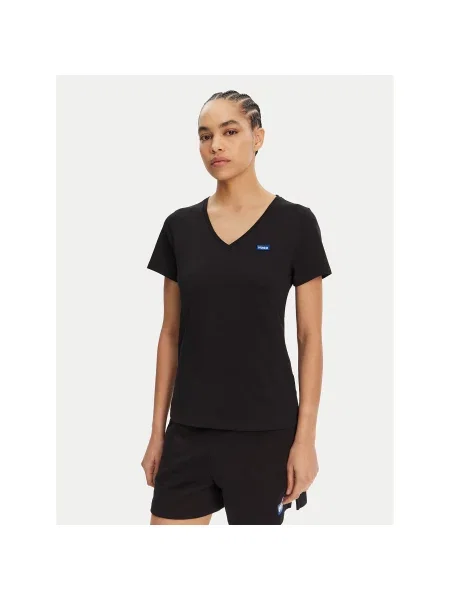 HUGO T-shirt Classic Slim Fit crna