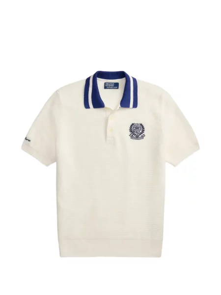Șapcă Polo Ralph Lauren cu broderie alergare de in alb