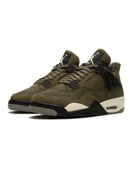 Sneakersy Jordan Air Jordan 4 zamszowe zielone