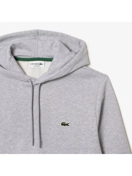 Lacoste Bluza Z Kapturem Z Bawełny Organicznej szary