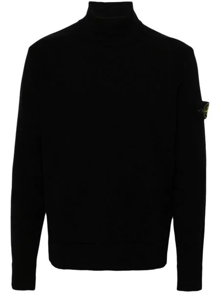 Sweter Stone Island z kamieniami czarny