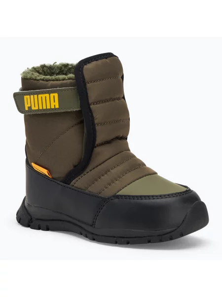 Детски ботуши за сняг PUMA Nieve Boot WTR AC Inf grape leaf/ saffron зелено