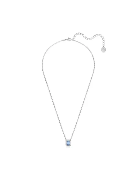 Lniany naszyjnik Swarovski szary